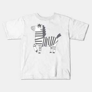 Cheeky Racing Zebra Kids T-Shirt